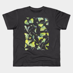 Blue and Green Vines Kids T-Shirt